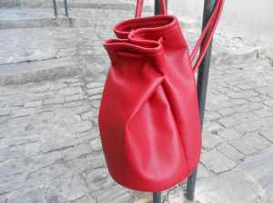 sac d'epaule ou dos rouge